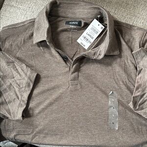 Alfani Men's Brown Polo Shirt